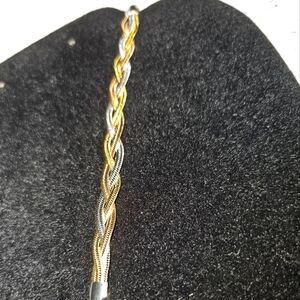Braided 14kt, Rose gold, and Silver Bracelet